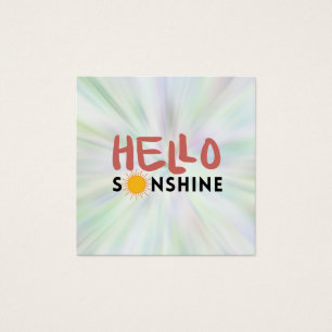 Cartes De Visite Bonjour Sonshine, Rayons de soleil, Vibes estivale