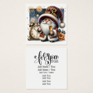 Cartes De Visite Bonne année ! Série Gnome