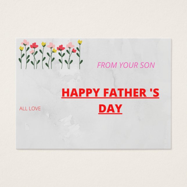 Cartes De Visite Bonne fête des pères (Devant)