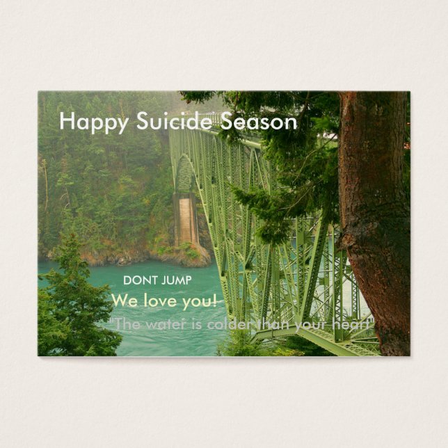 Cartes De Visite Bonne saison du suicide (Devant)