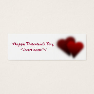 Cartes De Visite Bons customisés de Saint-Valentin