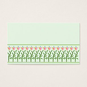 Cartes De Visite Border of tulip flowers