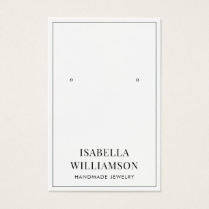 Cartes De Visite Bordure minimaliste de typographie