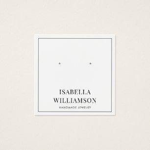 Cartes De Visite Bordure minimaliste de typographie