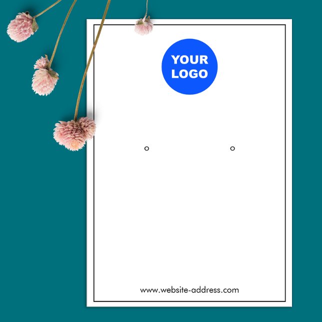 Cartes De Visite Bordure noire mince Blanc personnalisé Ajouter une (Créateur téléchargé)