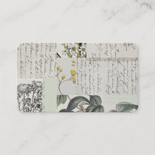 Cartes de visite botaniques françaises