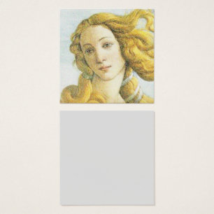 Cartes De Visite Botticelli Vénus visage et cheveux blonds