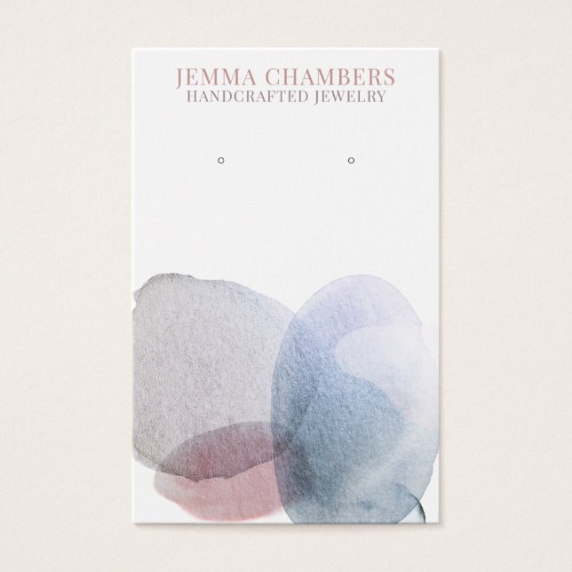 Cartes De Visite Boucles d'oreilles Abstraites modernes Bijoux Cart (Devant)