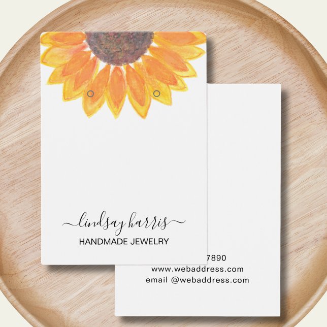 Cartes De Visite Boucles d'oreilles florales (Créateur téléchargé)