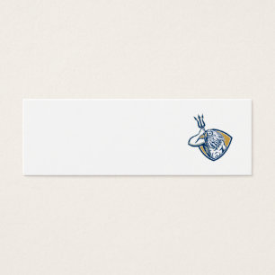 Cartes De Visite Bouclier de Neptune Poseidon Trident rétro