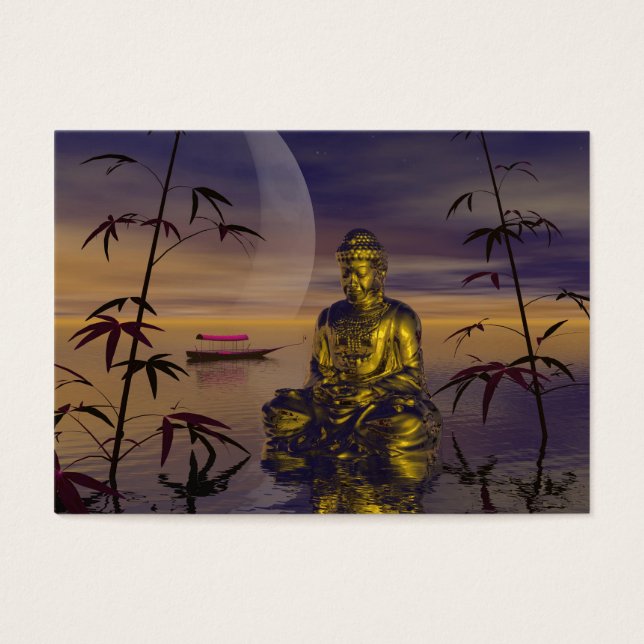 Cartes De Visite bouddha et lune (Devant)