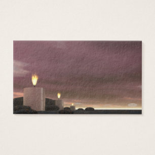 Cartes De Visite Bougies - 3D rendent