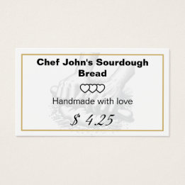 Cartes De Visite Boulangerie artisanale rétro vintage pour boulange