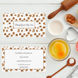 Cartes de visite Boulangerie de biscuits aux pépit