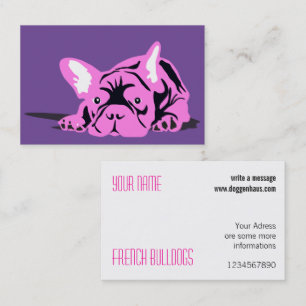 Cartes de visite Bouledogue Français Carte de visi
