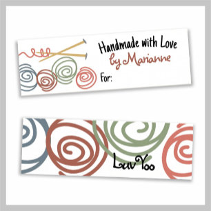 Cartes De Visite Boules de fils tricot aiguilles tricot artisanat s