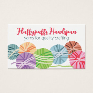 Cartes De Visite Boules en fil fluide tricot crochet étiquette cade