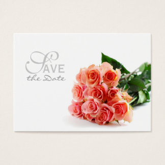 Cartes De Visite Bouquet Enregistrer la date