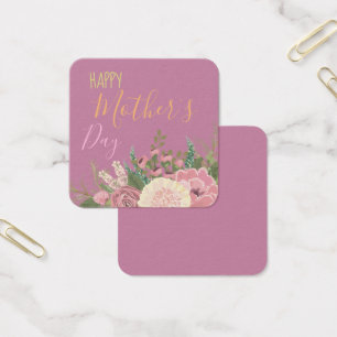 Cartes De Visite Bouquet floral Dahlia/ Fête des Mères