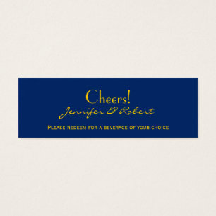Cartes De Visite Boussole marine Jaune Mariage Boire Billets