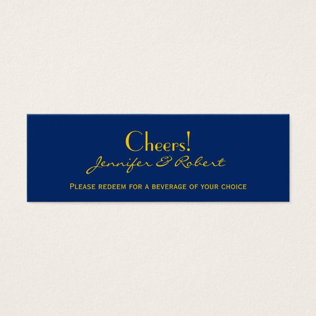Cartes De Visite Boussole marine Jaune Mariage Boire Billets (Devant)