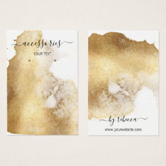 Cartes De Visite Boutique de porte-bijoux Gold Foil