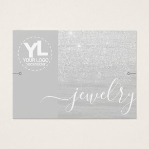 Cartes De Visite Bracelet à écran glamour Parties scintillant argen
