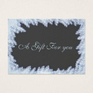 Cartes De Visite branches de pin gelé Noël/vacances