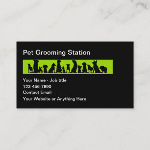 Cartes de visite branchés pour animaux de compagni