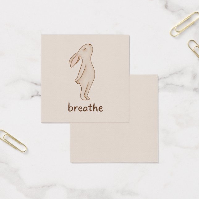 Cartes De Visite Breathe Bunny Mini Affirmation Card (Bureau)
