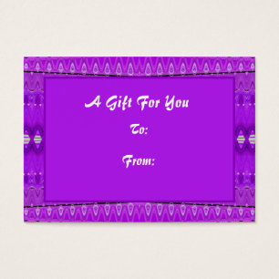 Cartes De Visite Bright Purple étiquettes cadeaux