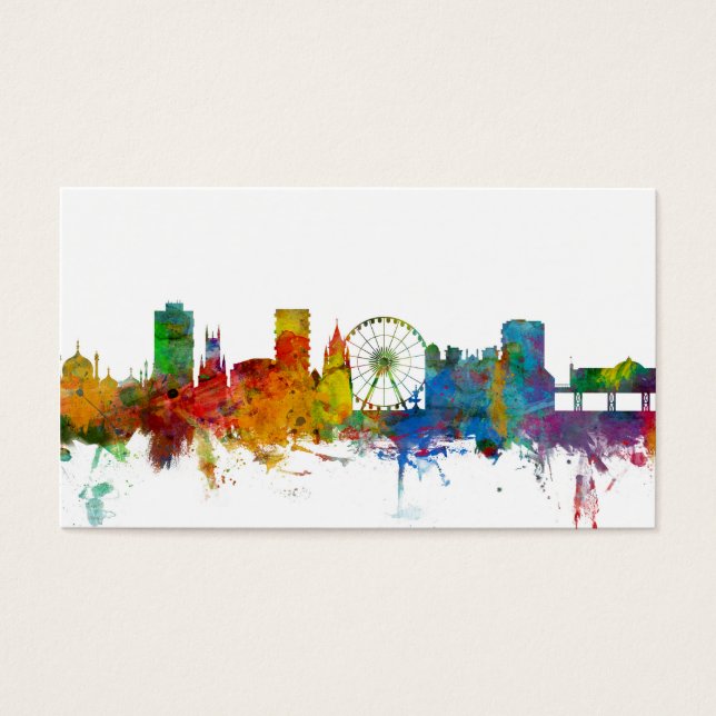 Cartes De Visite Brighton England Skyline (Devant)