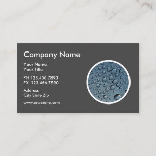 Cartes de visite brillantes pour plombier