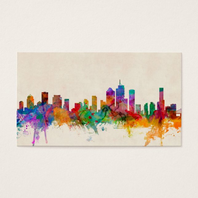 Cartes De Visite Brisbane Australie Skyline Cityscape (Devant)