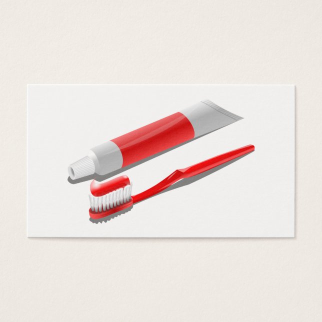 Cartes De Visite Brosse À Dents Et Presse-Dents (Devant)