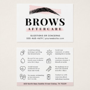 Cartes De Visite Brosses modernes - Fiche d'instructions sur le sou