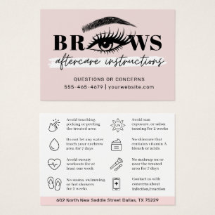 Cartes De Visite Brosses modernes - Fiche d'instructions sur le sou
