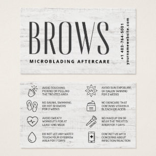 Cartes De Visite Brosses modernes - Fiche d'instructions sur le sou