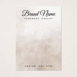 Cartes De Visite Brown shades paint background earring display card