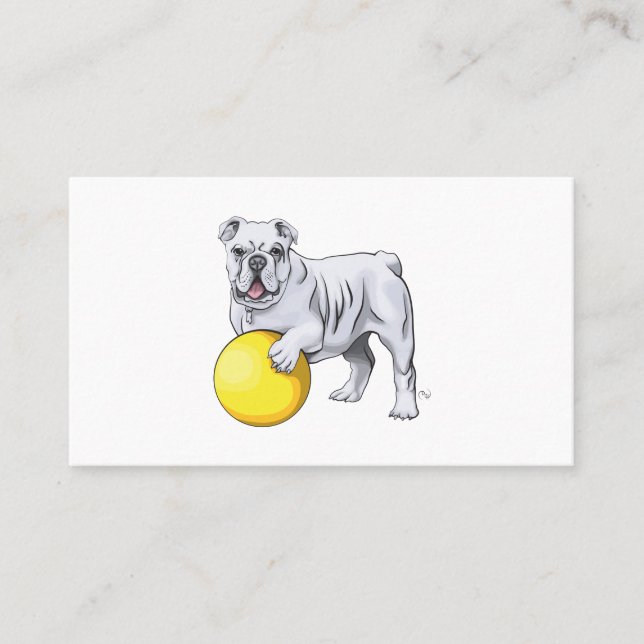 Cartes de visite Bulldog personnalisés (Devant)