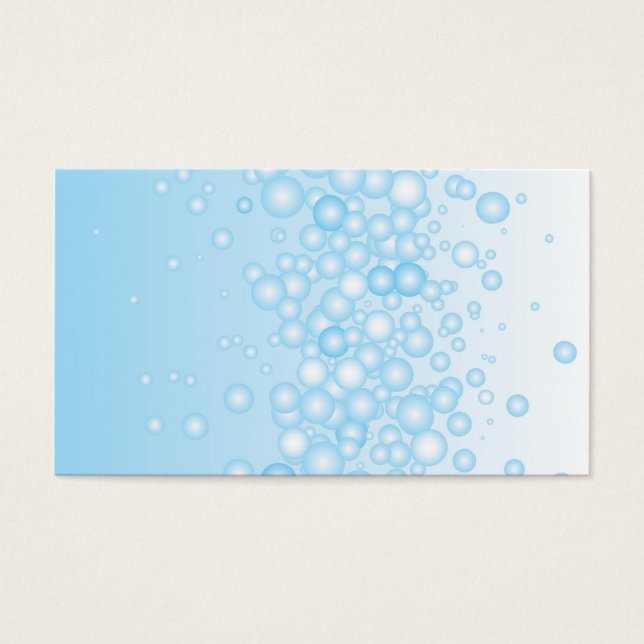 Cartes De Visite Bulles Baignoire (Devant)