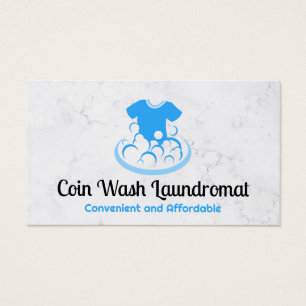 Cartes De Visite Bulles de chemise et de savon   Lave-linge