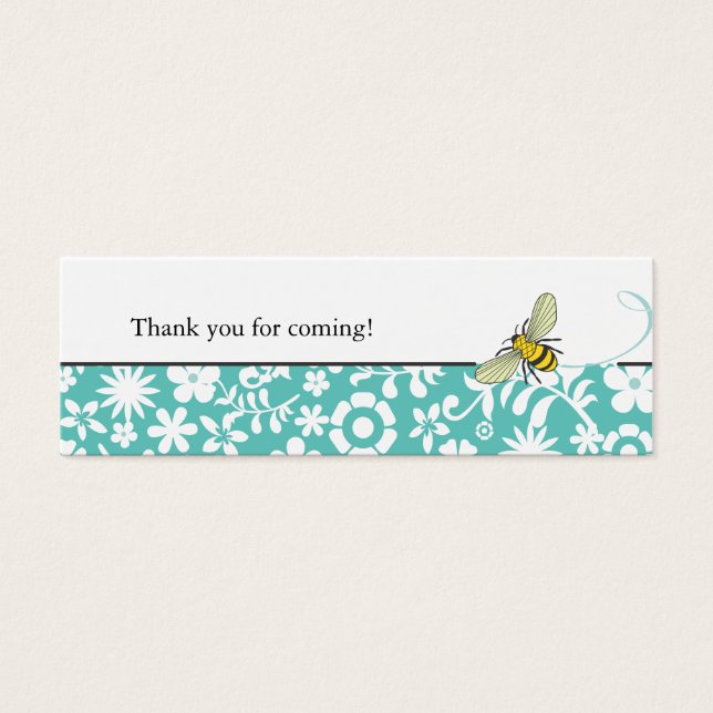 Cartes De Visite Bumble Bee Faver Balise | Bleu (Devant)