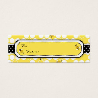 Cartes De Visite Bumble Bee Skinny étiquette cadeau
