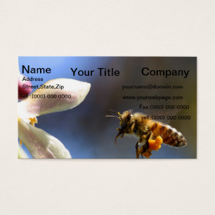 Cartes De Visite Bumble Bee tout couvert de pollen de la pollinisat