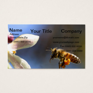 Cartes De Visite Bumble Bee tout couvert de pollen de la pollinisat