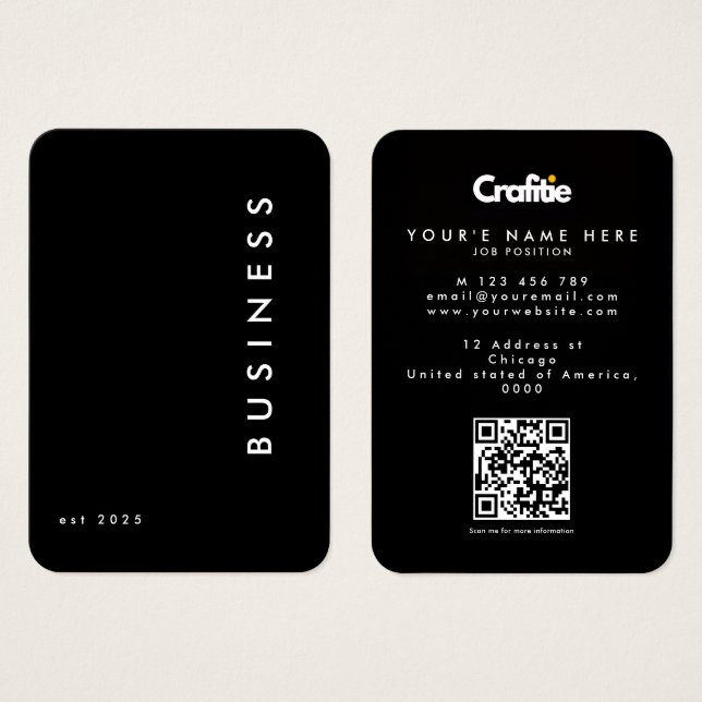 Cartes De Visite Business card (Devant & derrière)
