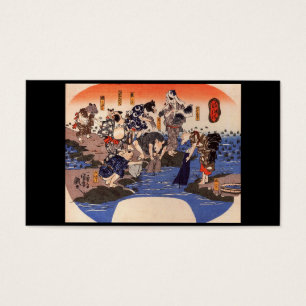 Cartes De Visite C. de peinture japonais 1800's