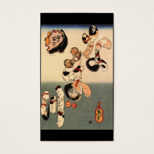 Cartes De Visite C. de peinture japonais 1800's