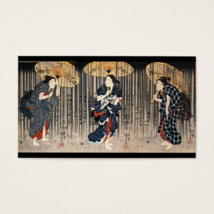 Cartes De Visite C. de peinture japonais 1800's